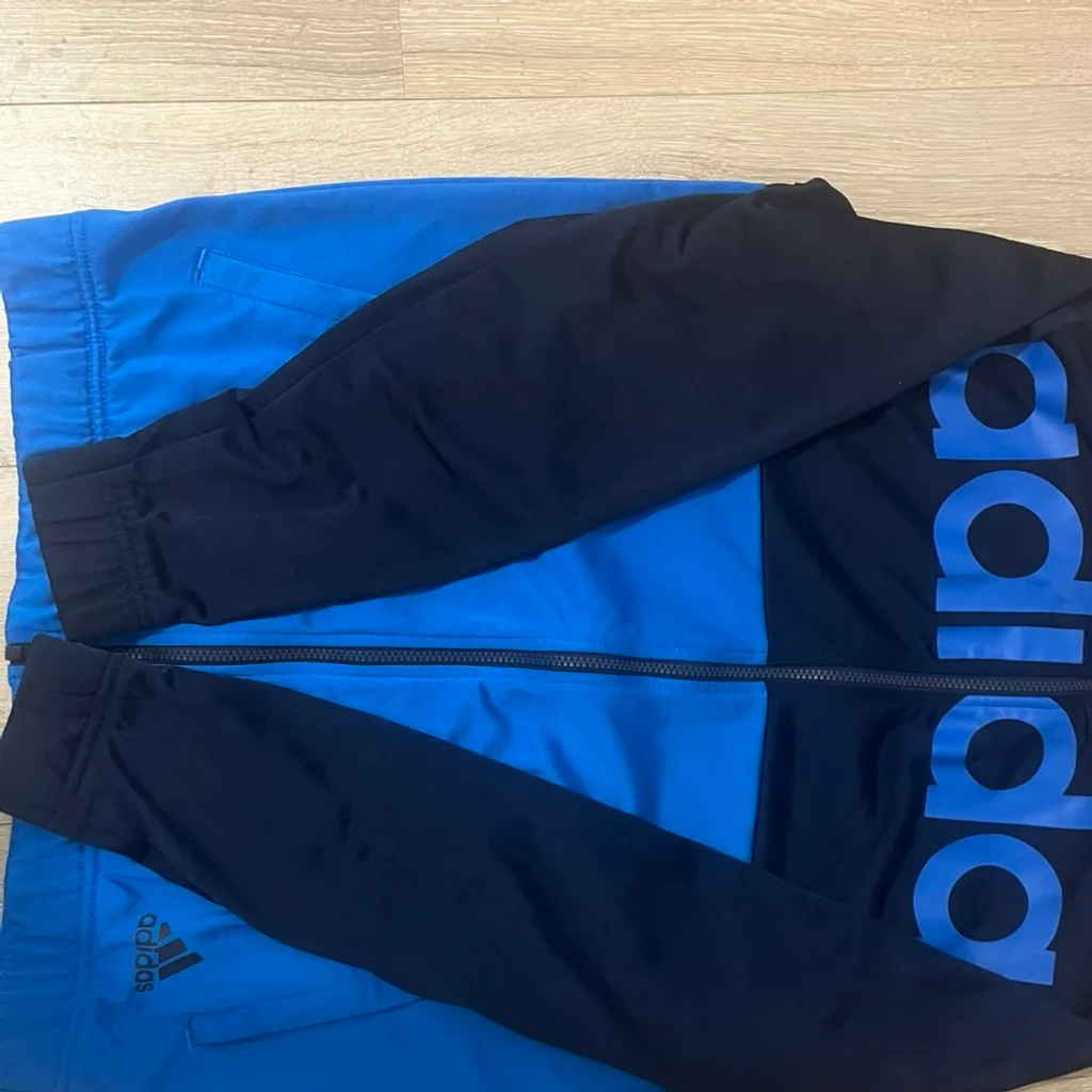 Adidas Jaqueta de Zíper Azul e Preto – Tamanho P – Excelente Condição – photo 2